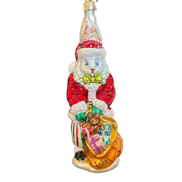 Christopher Radko 2000 Santa Suits Billy Bunny  Christmas Ornament 00-1264-0 - Picture 1 of 4